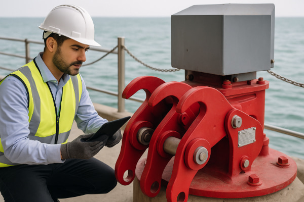 inspeksi kait pelepasan cepat