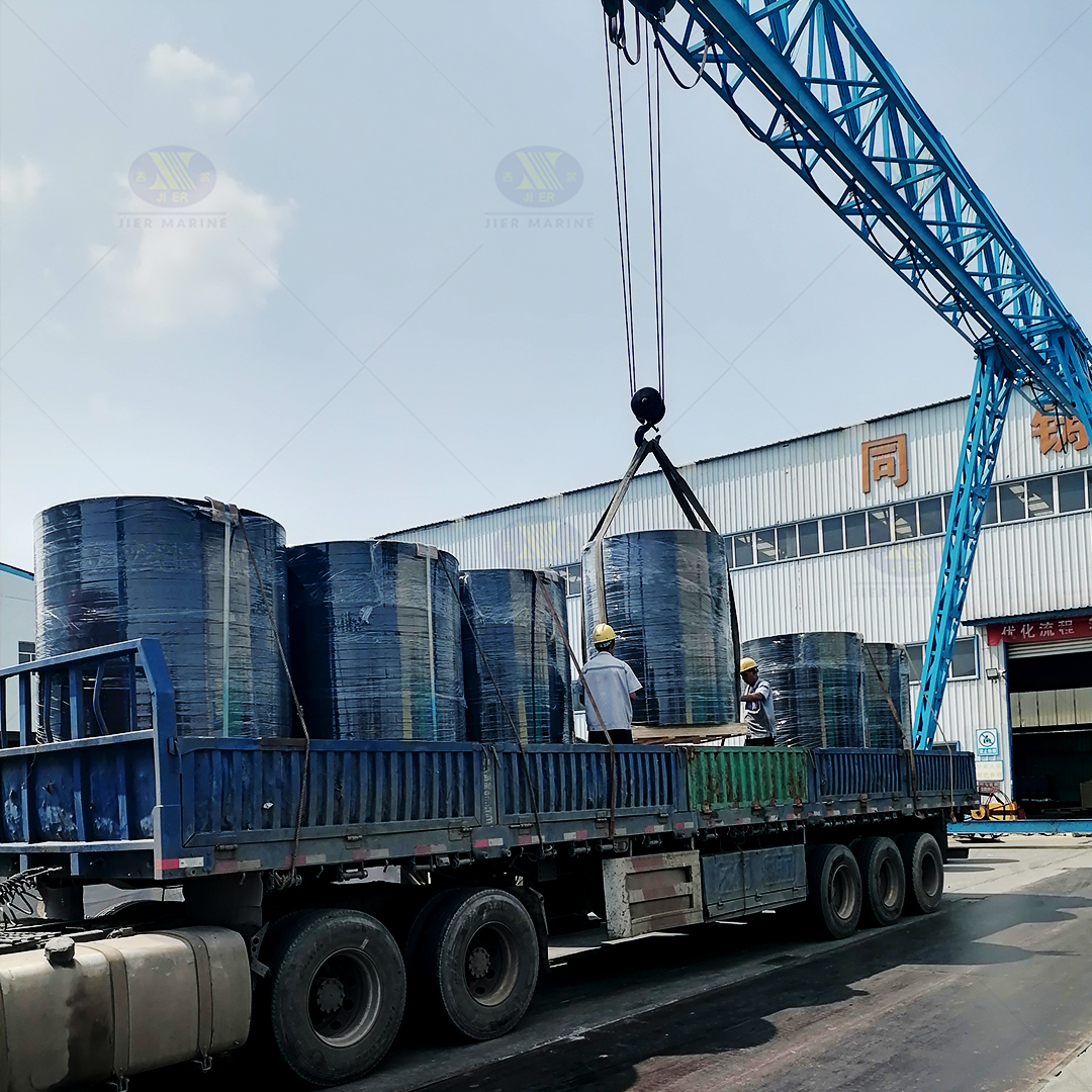 Jier Marine Cylindrical Fender siap untuk pemasangan (5)