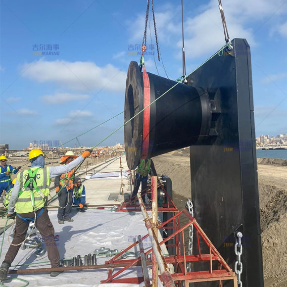 Situs Proyek Instalasi Aboukir Port Cone Fender