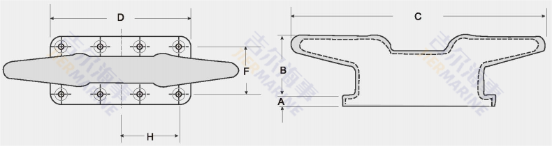 Desain Model Bollard Cleat